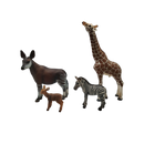 Schleich Tiere Bundle Wildtiere Giraffe Zebra 6 Teile Tierfiguren