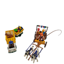 Playmobil Bundle Kutsche 4186 & Tiertransport 3242 Set von 2, Figuren