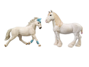 Schleich Tiere Bundle 4 Teile Pferde & Reiterfiguren Knabstrupper