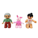 LEGO Bundle Duplo Set von 6 Figuren Großeltern Zirkusdirektor Ferkel