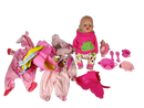 Baby born Bundle großes Set Puppe, Kleidung & Fütterzubehör