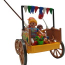 Playmobil Bundle Kutsche 4186 & Tiertransport 3242 Set von 2, Figuren