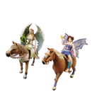 Schleich Tiere Bundle 3 Teile Pferde & Elfenreiterinnen Figuren