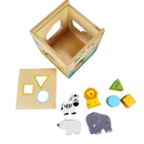 Bundle Holz Motorik Set Steckpuzzle, Formenwürfel & Nachziehtier