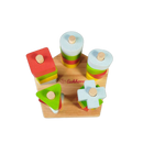 Eichhorn Formen-Steckbrett Montessori Steckspiel