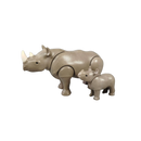 Playmobil Nashorn mit Baby Tierfigur Wildtiere