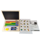 Ohye Bundle Montessori Set von 3 Holzlaptop, Schraubbrett & Lernspiel