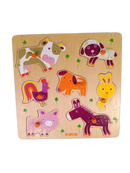 Djeco Bundle Tiere Set von 2 Steckpuzzle & Holzpuzzle