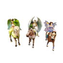Schleich Tiere Bundle 3 Teile Pferde & Elfenreiterinnen Figuren