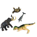 Bullyland Bundle Dinosaurier & Tiere 68353 Set von 4 Tierfiguren