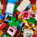 Konvolut LEGO Großbausteine & Grundplatten ca. 2,2 kg, ab 3 4 5 Jahre