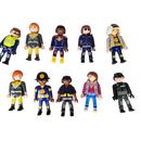 Playmobil Bundle Polizei Set von 13 Figuren, Polizeiauto & Zubehör