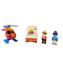 Playmobil Bundle 1.2.3 6789 großes Set Ambulanz, Helikopter & Figuren