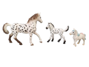 Schleich Tiere Bundle 4 Teile Pferde & Reiterfiguren Knabstrupper