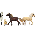 Schleich Tiere Bundle 4 Teile Tierfiguren: Pferd, Rehkitz, Lamm