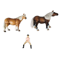 Schleich Tiere Bundle Pferde Palomino, Set Pferde & Reiterfiguren