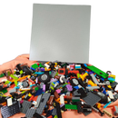 Konvolut LEGO ca. 1 kg, Bausteine & Minifiguren, ab 6 Jahre