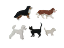 Schleich Tiere Bundle Hunde & Katzen Collie Pudel 5 Teile Tierfiguren