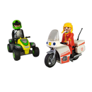 Playmobil Bundle Rettung Set von 3 Motorrad Ambulanz & Quad Figuren