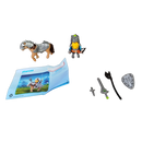 Playmobil 9345 Zwergkämpfer mit Pony Figuren-Set mit Zubehör