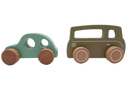 Bundle Holz 7127 Set von 2 Holz-Bus & Fahrzeug