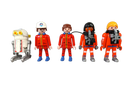 Playmobil Bundle Space 6196 6195 Set von 2 Shuttle & Rakete