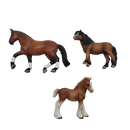 Schleich Tiere Bundle Pferde 5 Teile Tierfiguren Black Mane & Fohlen