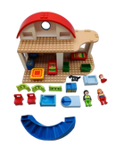 Playmobil 1.2.3 Wohnhaus 6784 Mitnehm-Haus mit Figuren & Zubehör
