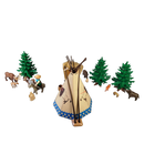 Playmobil Bundle Western & Waldtiere Tipi Set Pferd & Esel