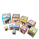 Montessori Tiere Stapelwürfel & Steckwürfel Lernspiel Zahlen 1–10