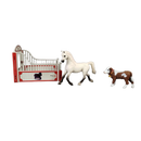 Schleich Tiere Bundle Bauernhof Pferdebox DUSTY 3 Teile Pferd & Kalb
