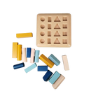 PlanToys Sortierbrett 16 Vertiefungen Montessori Lernspiel