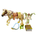Schleich Tiere Bundle Bauernhof & Bayala 4 Teile Pferd & Fee Figuren