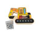 Ohye Bundle Montessori Set von 3 Holzlaptop, Schraubbrett & Lernspiel