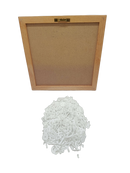 Montessori Buchstaben-Stecktafel aus Filz mit Holzrahmen Lernspiel
