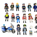 Playmobil Bundle Polizei 5187 9250 Set Figuren & Motorrad