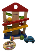Eichhorn Bundle Kugelbahn Holz Baby Set von 4 Rasseln & Auto