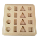PlanToys Sortierbrett 16 Vertiefungen Montessori Lernspiel