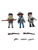 Playmobil Bundle Western Set von 3 Soldaten Figuren & Zubehör