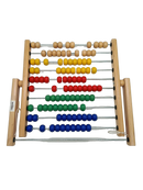 Bruder Holz-Abakus 10 Reihen Lernspiel & Rechenschieber Montessori