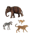 Schleich Tiere Bundle 14741 14743 14746 4 Teile Elefant Zebra Gepard