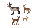 Schleich Tiere Bundle Waldtiere Rentier Rehe Kitz 4 Teile Tierfiguren