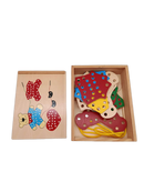 BRIO Bundle Holzspielzeug Set Ziehgiraffe, Anziehbär, Regenbogen