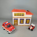 Playmobil Bundle Feuerwehr Gebäude, SUV & Quad