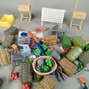 Schleich Bundle Bauernhof Futtertröge & Zubehör