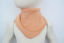 Dreieckstuch Schal für Kinder mitwachsend und wendbar aus Upcycling Wolle in Pfirsich und Rosa