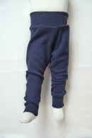 Outdoor-Hose für Kleinkinder 86/92 aus Upcycling Wolle in Dunkelblau