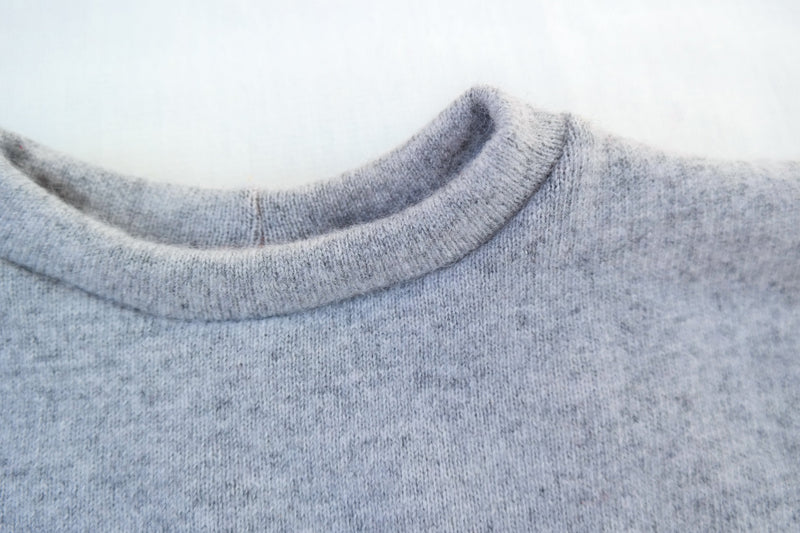 Pullover für Kleinkinder 98/104 aus Upcycling Kaschmir in Grau