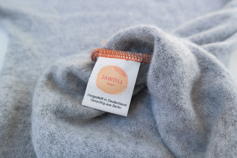 Pullover für Kleinkinder 98/104 aus Upcycling Kaschmir in Grau
