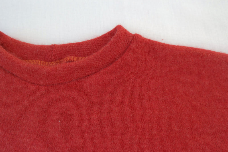 Pullover für Kleinkinder Kinder 110/116 aus 100% Upcycling Kaschmir in Rostrot